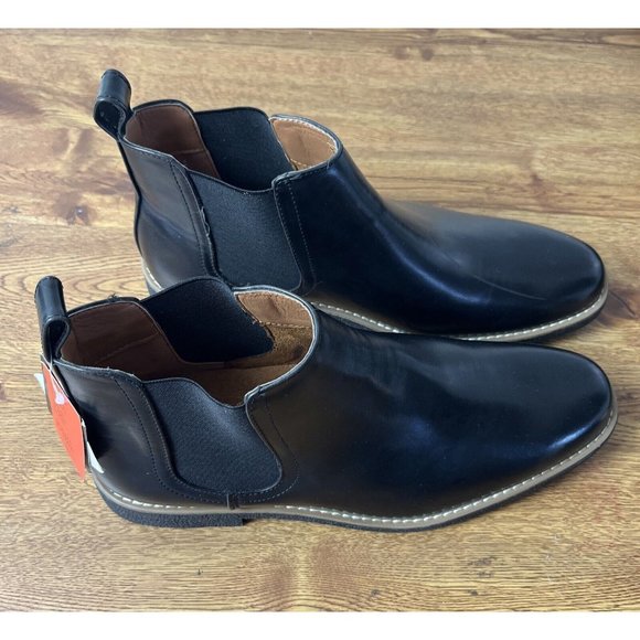Deer Stags Men\'s Rockland Chelsea Boot Dark Black, Size 10.5W